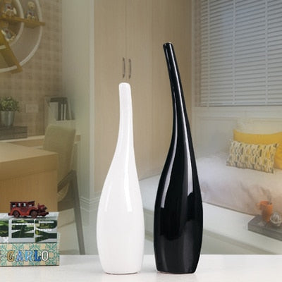 Black And White Minimalist Vases