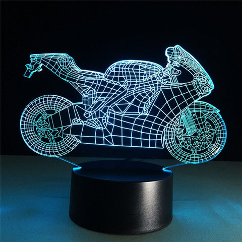 3D Lamp  Motorcycle