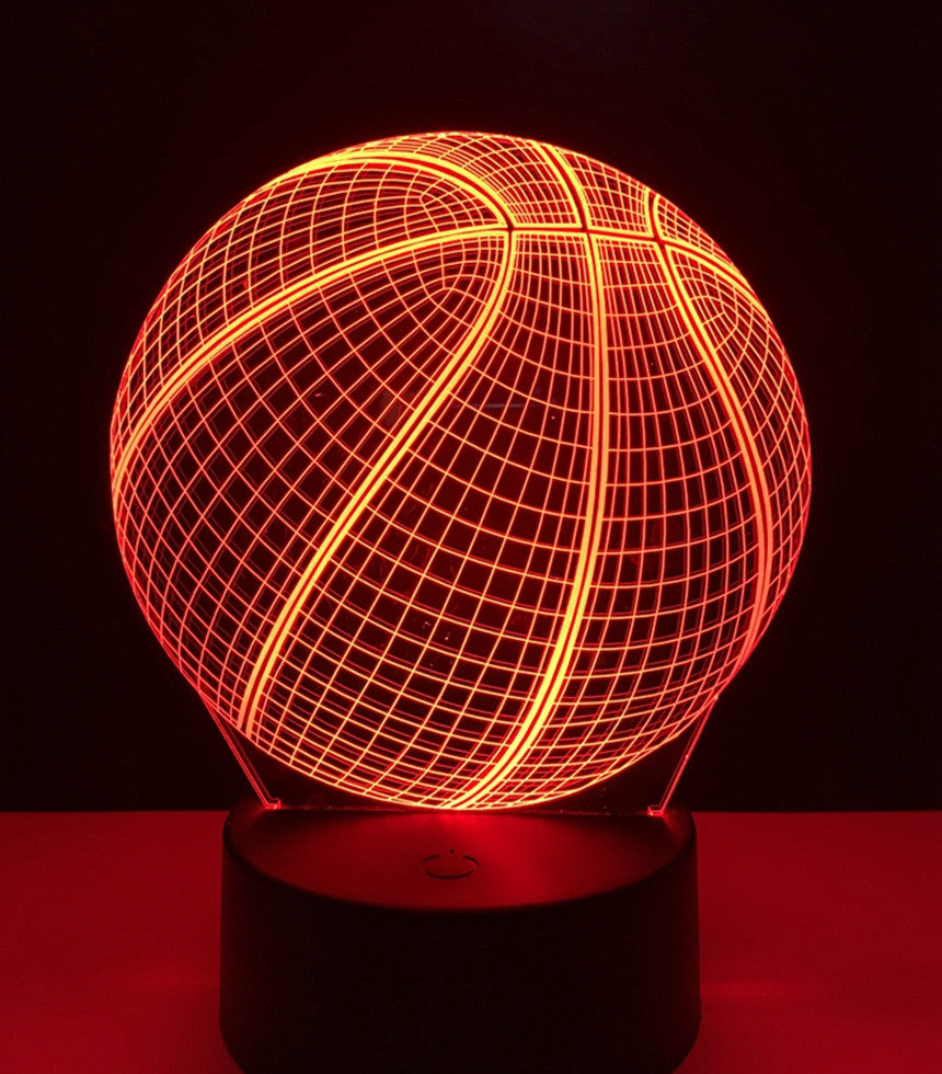 3D LED Night Light Basketbal