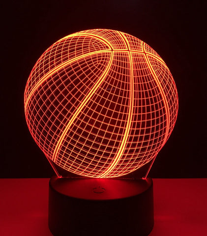 3D LED Night Light Basketbal