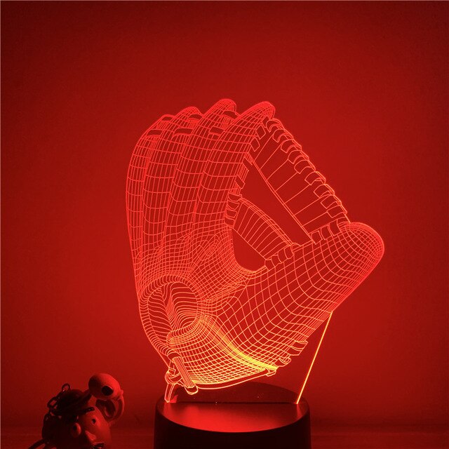 3D LED Night Light Baseball Glove