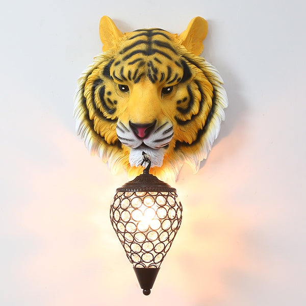 Tiger Head Wall Lamp