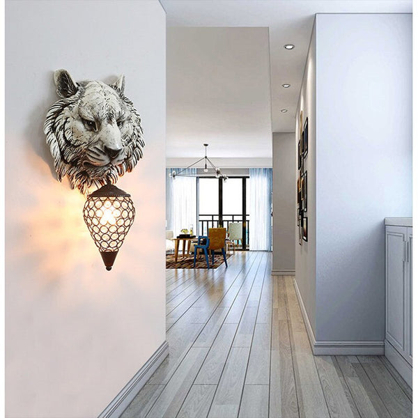 Tiger Head Wall Lamp