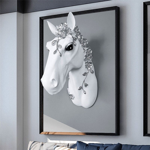 3D Resin Wall Horse Head