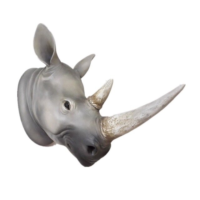 Exotic Rhinoceros Head