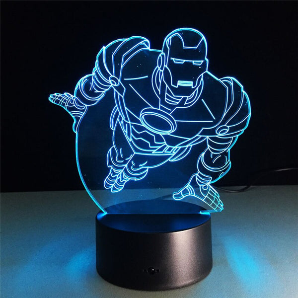 3D LED Night Light Iron Man