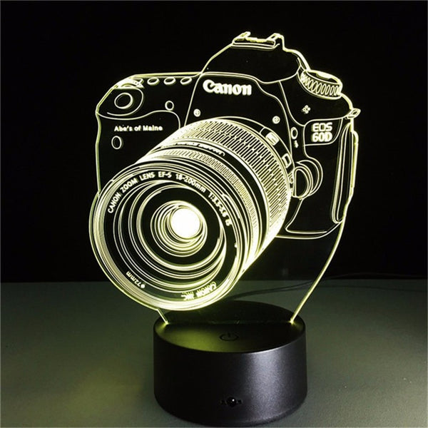 3D Lamp LED Night Light Original Camera