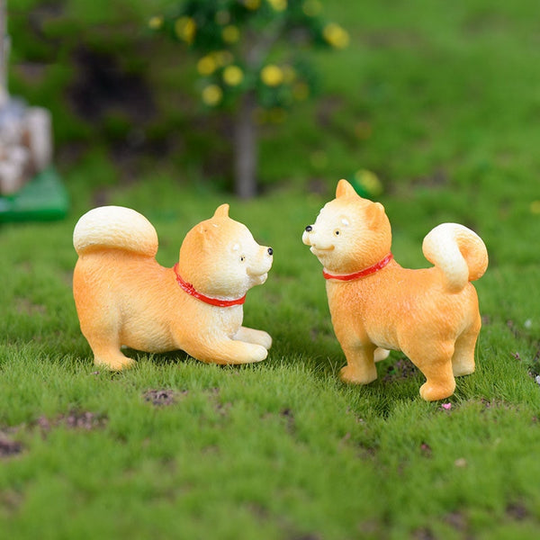 Cute Akita Dog Animal Figurines