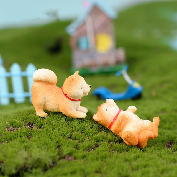 Cute Akita Dog Animal Figurines