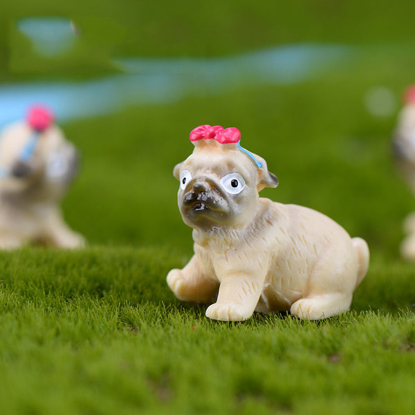 Cute Pug Dog Figurine